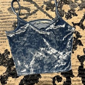 Urban Outfitters Blue Felt Tank Top (L)